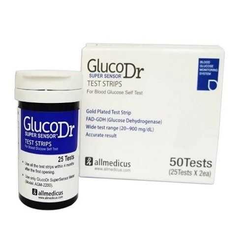 GlucoDr Super Sensor Strip 50 Adet
