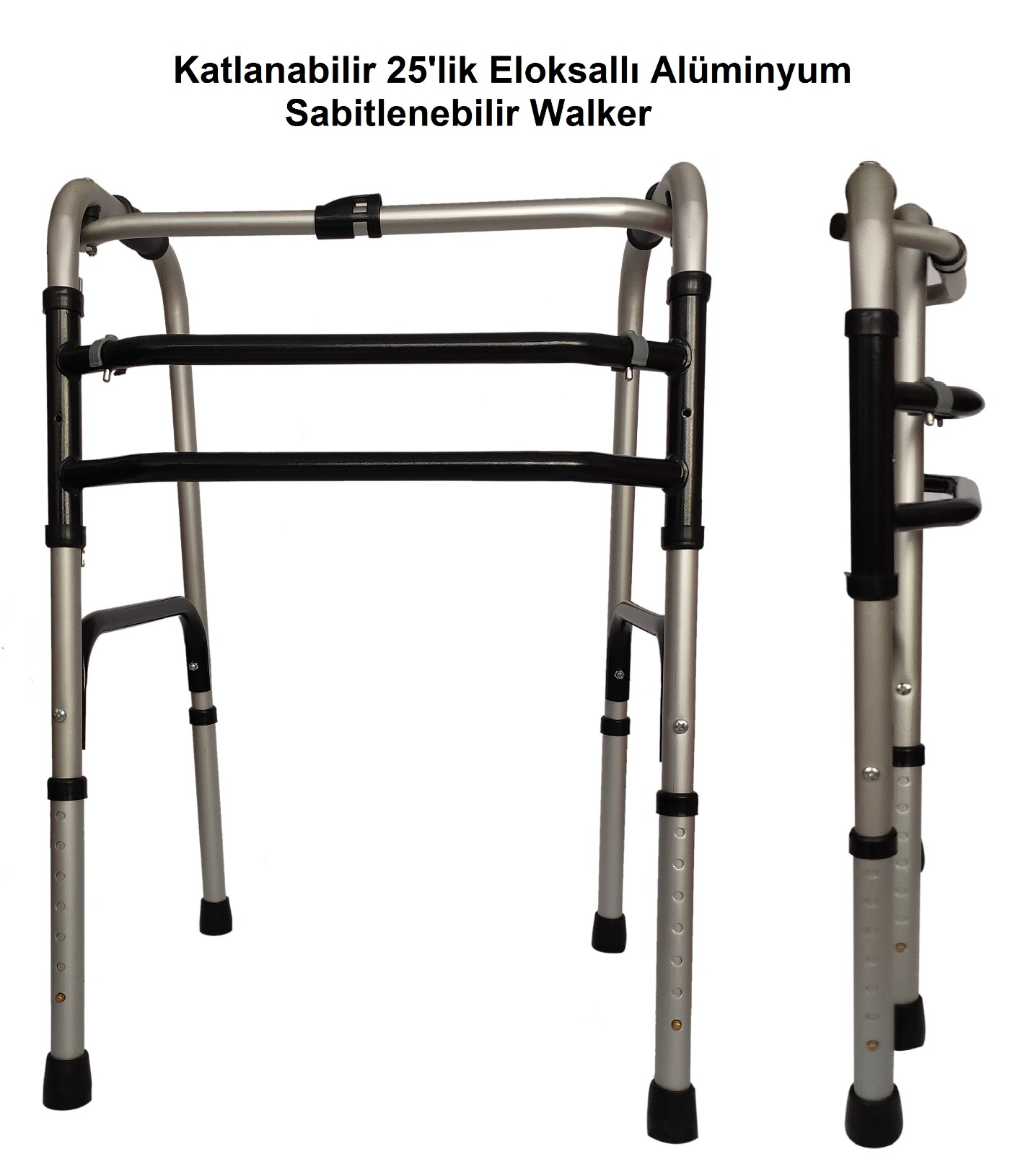 25 lik Eloksallı Sabitlenebilir Aleminyum Walker