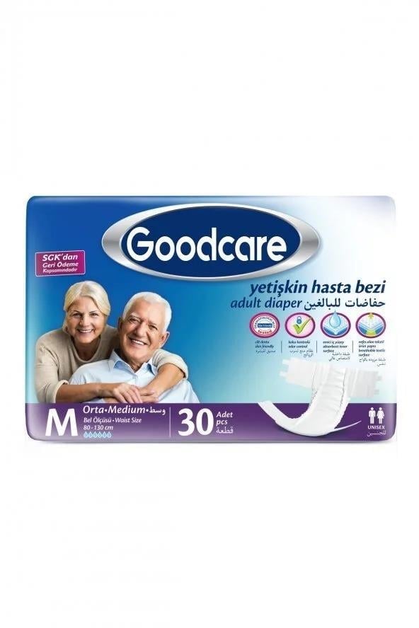 GOODCARE BELBANTLI YETIŞKIN HASTA BEZI MEDİUM 30 LU